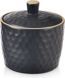 Zuccheriera in ceramica TEA TIME 320 ml, nera