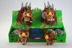 Portachiavi con civetta di peluche