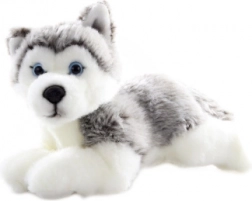 Husky di peluche sdraiato 23 cm eco friendly