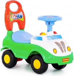 Macchinina cavalcabile con schienale e suoni