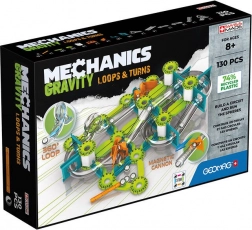 Geomag Mechanics Gravity Loops & Turns set di costruzione magnetico 130 pezzi