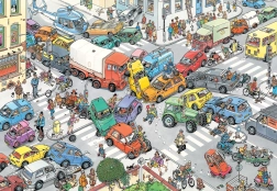 Puzzle JUMBO Jan van Haasteren – Caos del traffico, 3000 pezzi
