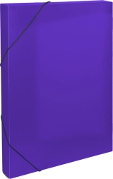 Scatola d’archivio in plastica con elastico A4, viola