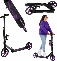 Monopattino urbano pieghevole Trike Fix 200 mm nero-viola