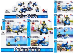 Set di costruzione veicolo della polizia con mini-figura – 4 varianti