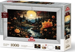 Puzzle Bellezze Notturne 3 in 1 con Cornice e Colla, 1000 Pezzi