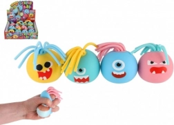 Pallina antistress con faccina – frange, mix di colori