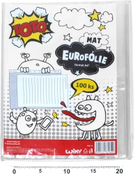 Custodia trasparente appesa U formato A4 opaco