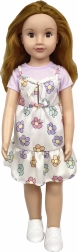 Bambola che cammina con abito floreale 70 cm