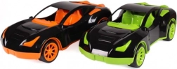 auto sportivo in plastica 38 cm a ruota libera, 2 colori