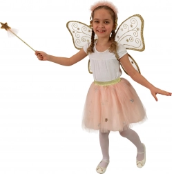 Costume da fata per bambini con gonna di tulle rosa
