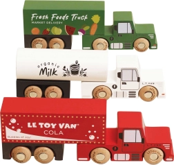 Le Toy Van set di camion in legno per bambini
