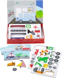 Bigjigs Toys puzzle magnetici Meccanico