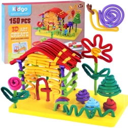 Set creativi flessibili macaroni, bastoncini – 150 pezzi