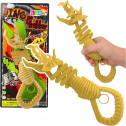 Scheletro di dinosauro mordente – pinza, marrone