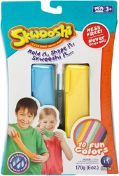 Skwooshi set creativo – 2 paste modellabili e stampini di mezzi di trasporto