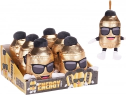 Portachiavi peluche bubble tea con clip metallica