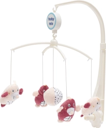 Giostrina da lettino Baby Mix talpine rosa