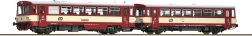 Roco automotrice diesel 810 ČD con carrozza rimorchiata Btax, H0
