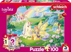 Puzzle Bayala: unicorni magici 100 pezzi con figurina SCHLEICH