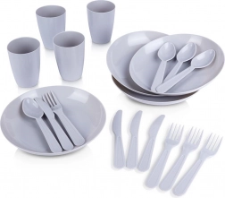 Set picnic in plastica per 4 persone, 20 pezzi