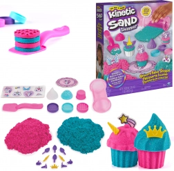 Kinetic Sand Unicorn pasticceria – set per creare cupcake 453 g con accessori