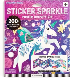 Set di adesivi scintillanti con Unicorni Magici