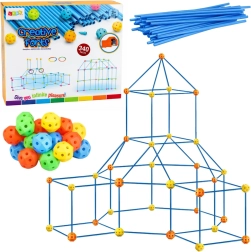 Costruzioni creative con tubi per strutture 3D, 340 pezzi