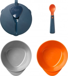 Ciotole per facile raccolta con coperchio e cucchiaino Tommee Tippee Explora, 2 pezzi