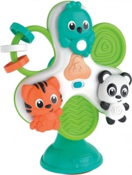 Giostrina per bambini con animaletti per seggiolone con ventosa