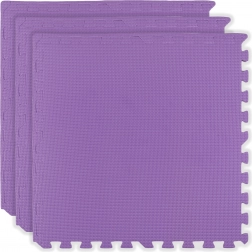 Humbi tappetino in schiuma per pavimento 180 × 60, grandi puzzle in schiuma impermeabili, sicuri, 3 pz, viola