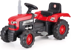 Grande trattore a pedali rosso Dolu