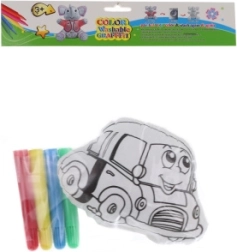Automobilina creativa da colorare con 4 pennarelli lavabili