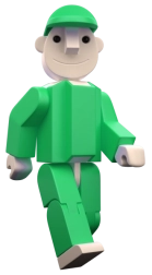 Seváček verde (grande e piccolo) – figurina per il set di costruzioni SEVA