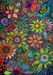 Puzzle La forza dei fiori 1000 pezzi