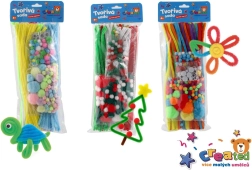 Kit creativo per bambini – 3 tipi in sacchetto 15 × 38 cm