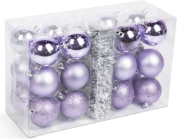 Set di decorazioni natalizie per l’albero viola, 26 pezzi