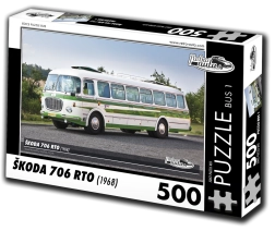 Puzzle RETRO-AUTA Škoda 706 RTO autobus 500 pezzi