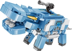 Qman Crystal Hippo – ippopotamo robotico set di costruzione