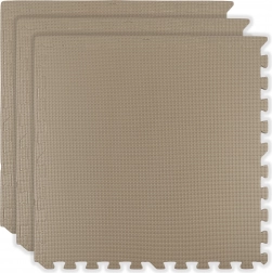 Tappetino in schiuma HUMBI 180 × 60, grandi puzzle impermeabili, sicuro per bambini, 3 pezzi, beige chiaro