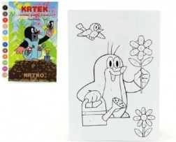 Libricino da colorare A5 Talpa Dipingi per Numero