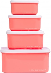 Set di quattro contenitori per snack A Little Lovely Company – Divertimento