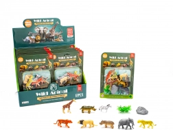 Set di figure di animali selvatici 10 pezzi 6 cm