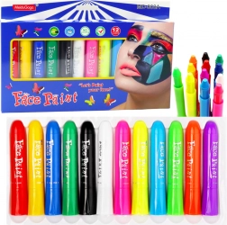 Set per la pittura del viso - 12 pennarelli colorati