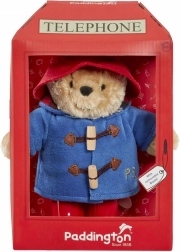 Orsetto di peluche PADDINGTON nella cabina telefonica Rainbow Designs