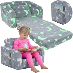 Poltroncina pieghevole per bambini Kruzzel con lune e stelle