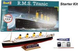 revell starter kit 1:1200 r.m.s. titanic – kit di modellismo per principianti