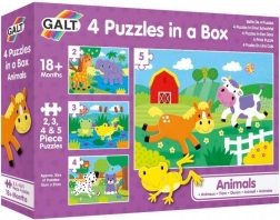 Puzzle animaletti 4 in 1 (2, 3, 4, 5 pezzi) GALT