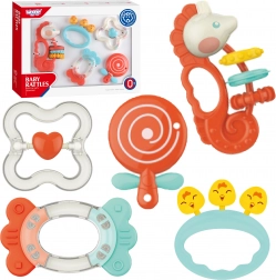 Set di sonagli e massaggiagengive sensoriali Woopie per bambini