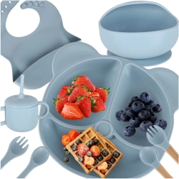 Set pappa in silicone per bambini 8 pezzi menta